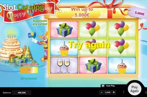 Οθόνη3. Happy Birthday (NeoGames) Κουλοχέρης 