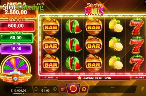 Οθόνη2. Starlite Fruits Κουλοχέρης
