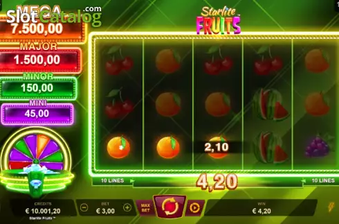 Οθόνη3. Starlite Fruits Κουλοχέρης