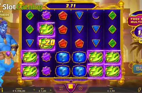 Οθόνη5. Genie's Arabian Riches Κουλοχέρης