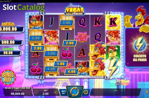 Οθόνη7. Bruno's Vegas Gold Blitz Κουλοχέρης 