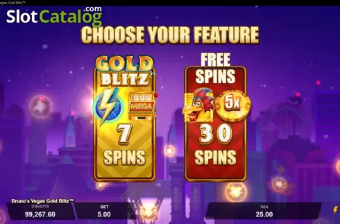 Οθόνη8. Bruno's Vegas Gold Blitz Κουλοχέρης 