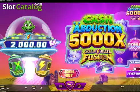Οθόνη2. Cash Abduction 5000X Gold Blitz Fusion Κουλοχέρης 