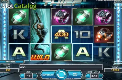 Οθόνη5. Thief (NetEnt) Κουλοχέρης