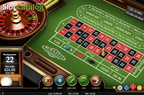 Οθόνη5. Roulette (NetEnt) Κουλοχέρης