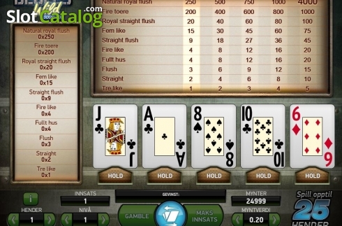 Οθόνη3. Deuces Wild Double Up (NetEnt) Κουλοχέρης