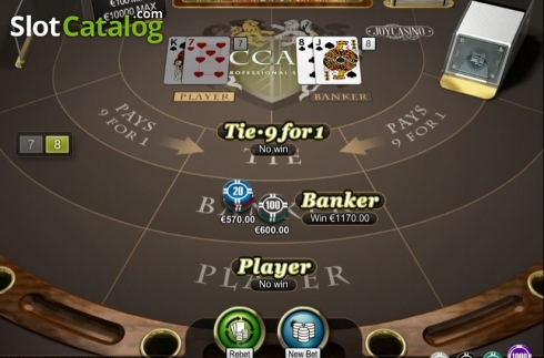 Οθόνη5. Baccarat Professional Series VIP Κουλοχέρης