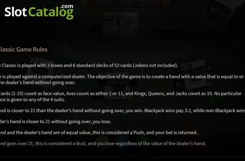 Οθόνη9. Blackjack Classic (NetEnt) Κουλοχέρης 