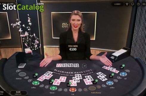 Οθόνη4. Live BlackJack VIP (NetEnt) Κουλοχέρης