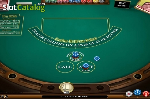 Οθόνη3. Casino Hold'em (NetEnt) Κουλοχέρης