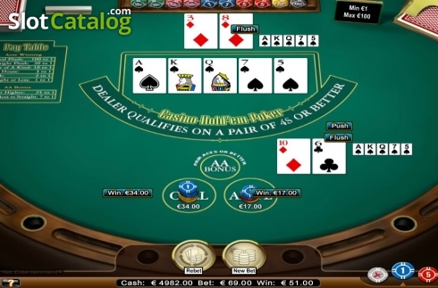 Οθόνη5. Casino Hold'em (NetEnt) Κουλοχέρης