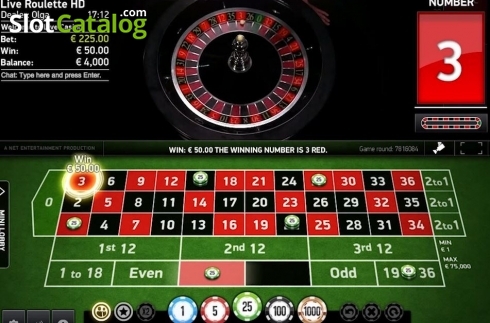 Οθόνη6. European VIP Roulette Live Casino (NetEnt) Κουλοχέρης