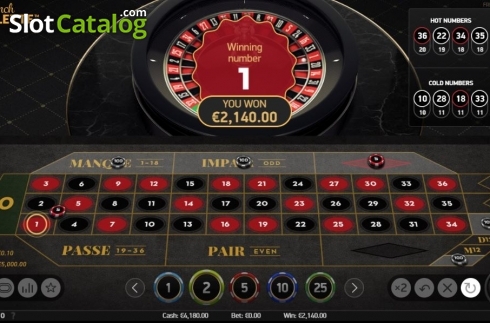 Οθόνη7. French Roulette VIP Limit Κουλοχέρης