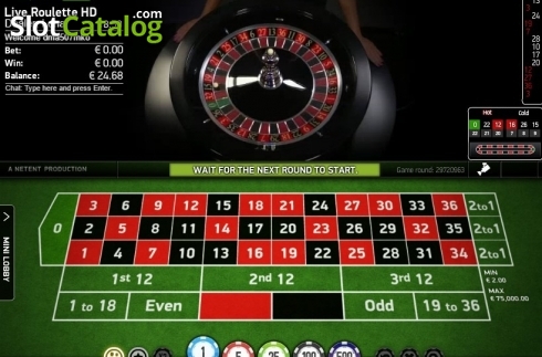 Οθόνη2. German Roulette Live (NetEnt) Κουλοχέρης