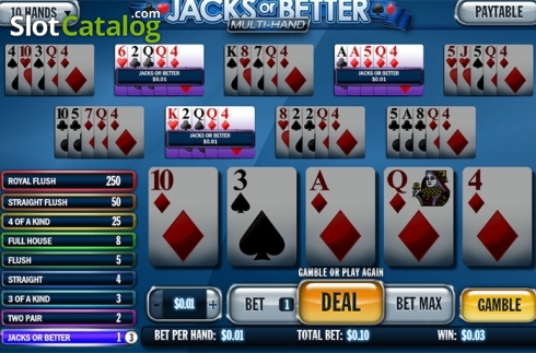 Οθόνη4. Jacks or Better MH (NetEnt) Κουλοχέρης 