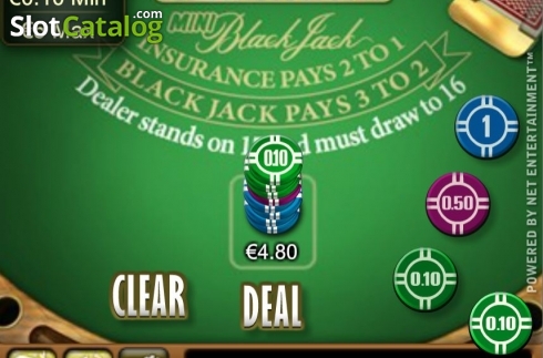 Οθόνη2. Mini Blackjack Low Limit Κουλοχέρης