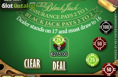 Οθόνη2. Mini Blackjack High Limit Κουλοχέρης