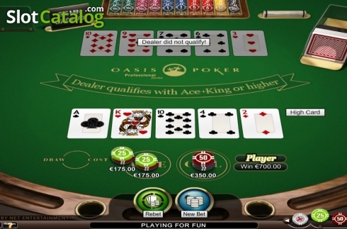 Οθόνη4. Oasis Poker Professional Series High Limit Κουλοχέρης