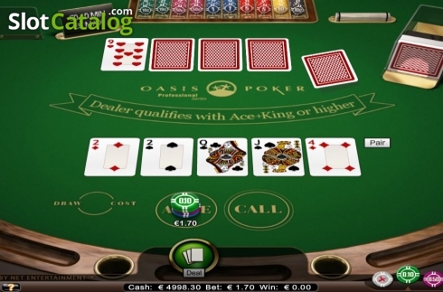 Οθόνη2. Oasis Poker Professional Series Low Limit Κουλοχέρης 