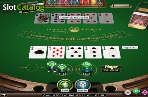 Οθόνη5. Oasis Poker Professional Series Low Limit Κουλοχέρης 