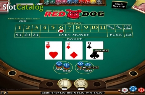 Οθόνη4. Red Dog (NetEnt) Κουλοχέρης 