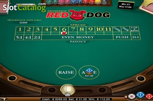 Οθόνη5. Red Dog (NetEnt) Κουλοχέρης 