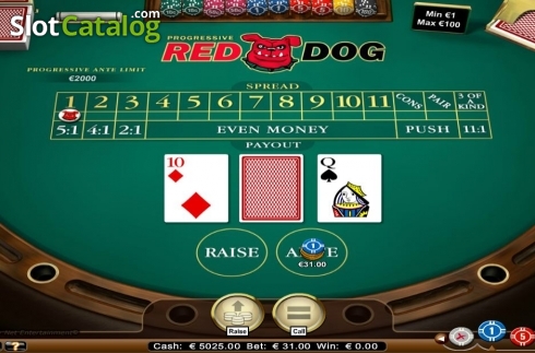 Οθόνη6. Red Dog (NetEnt) Κουλοχέρης 