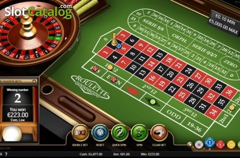 Οθόνη4. Roulette Advanced Κουλοχέρης