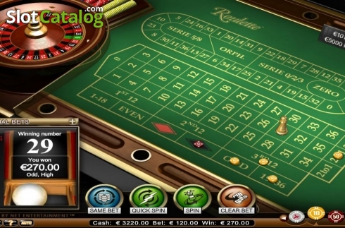 Οθόνη5. Roulette Advanced High Limit Κουλοχέρης