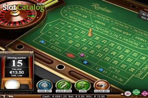 Οθόνη3. Roulette Advanced Low Limit Κουλοχέρης