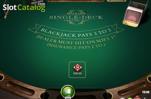 Οθόνη2. Single Deck Blackjack Professional Series High Limit Κουλοχέρης 