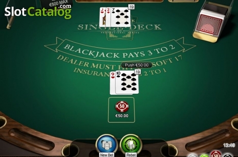 Οθόνη4. Single Deck Blackjack Professional Series High Limit Κουλοχέρης 