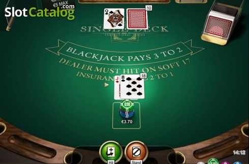 Οθόνη3. Single Deck Blackjack Professional Series Low Limit Κουλοχέρης