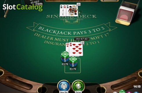 Οθόνη6. Single Deck Blackjack Professional Series Low Limit Κουλοχέρης
