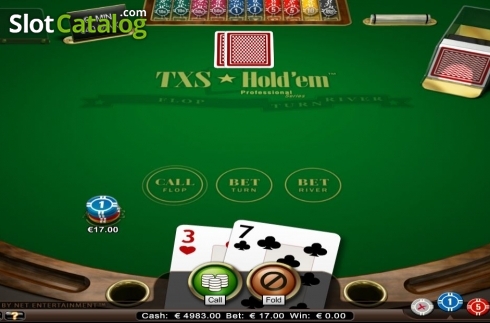 Οθόνη3. Texas Hold'em Professional Series Κουλοχέρης