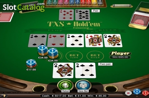 Οθόνη5. Texas Hold'em Professional Series Κουλοχέρης
