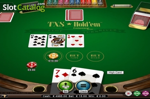 Οθόνη4. Texas Holdem Professional Series Low Limit Κουλοχέρης