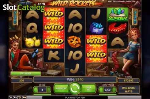 Οθόνη5. Wild Rockets Κουλοχέρης
