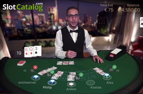 Οθόνη2. Blackjack Standard Live Casino Κουλοχέρης