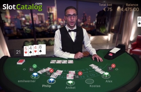 Οθόνη4. Blackjack Standard Live Casino Κουλοχέρης