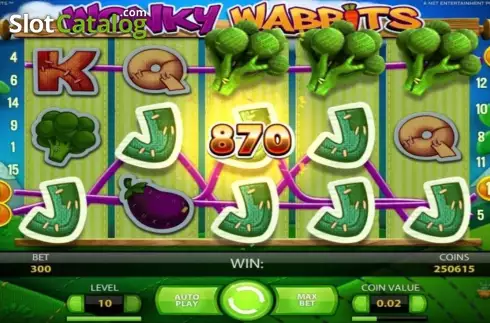 Οθόνη5. Wonky Wabbits Κουλοχέρης 