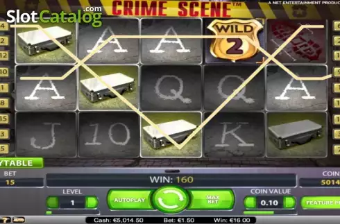 Οθόνη3. Crime Scene (NetEnt) Κουλοχέρης