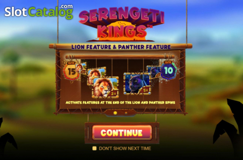 Οθόνη2. Serengeti Kings Κουλοχέρης