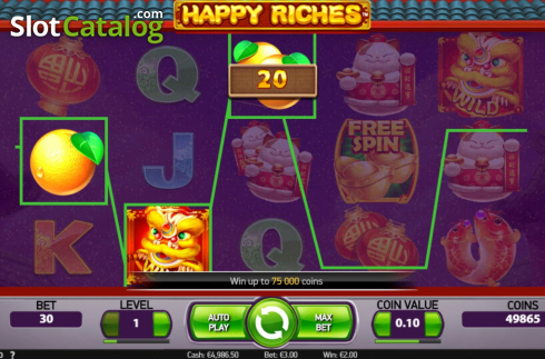 Οθόνη5. Happy Riches Κουλοχέρης