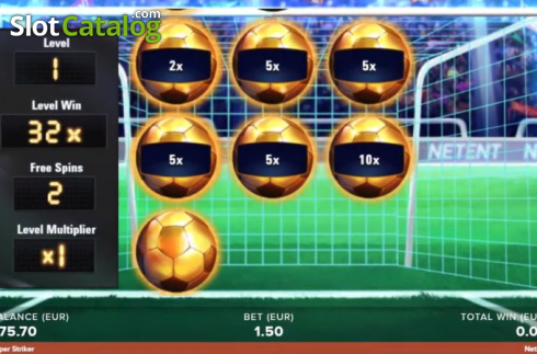 Οθόνη5. Super Striker Κουλοχέρης