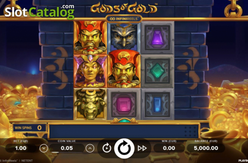 Οθόνη3. Gods of Gold Infinireels Κουλοχέρης