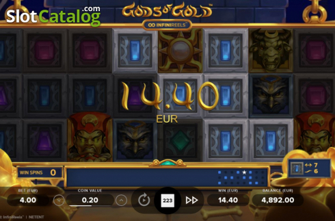 Οθόνη4. Gods of Gold Infinireels Κουλοχέρης