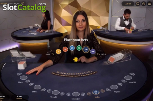 Οθόνη3. White Gold Blackjack Κουλοχέρης