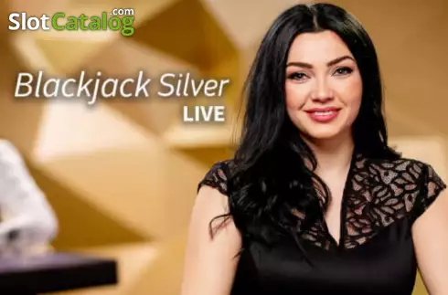 Silver Blackjack (NetEnt) Λογότυπο