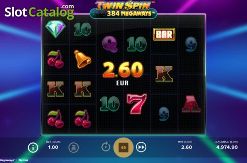 Οθόνη3. Twin Spin Megaways Κουλοχέρης 